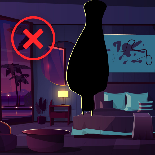 batman dans un chambre à coucher