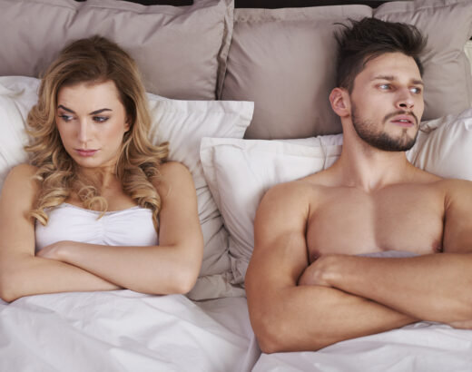 Dispute de couple au lit
