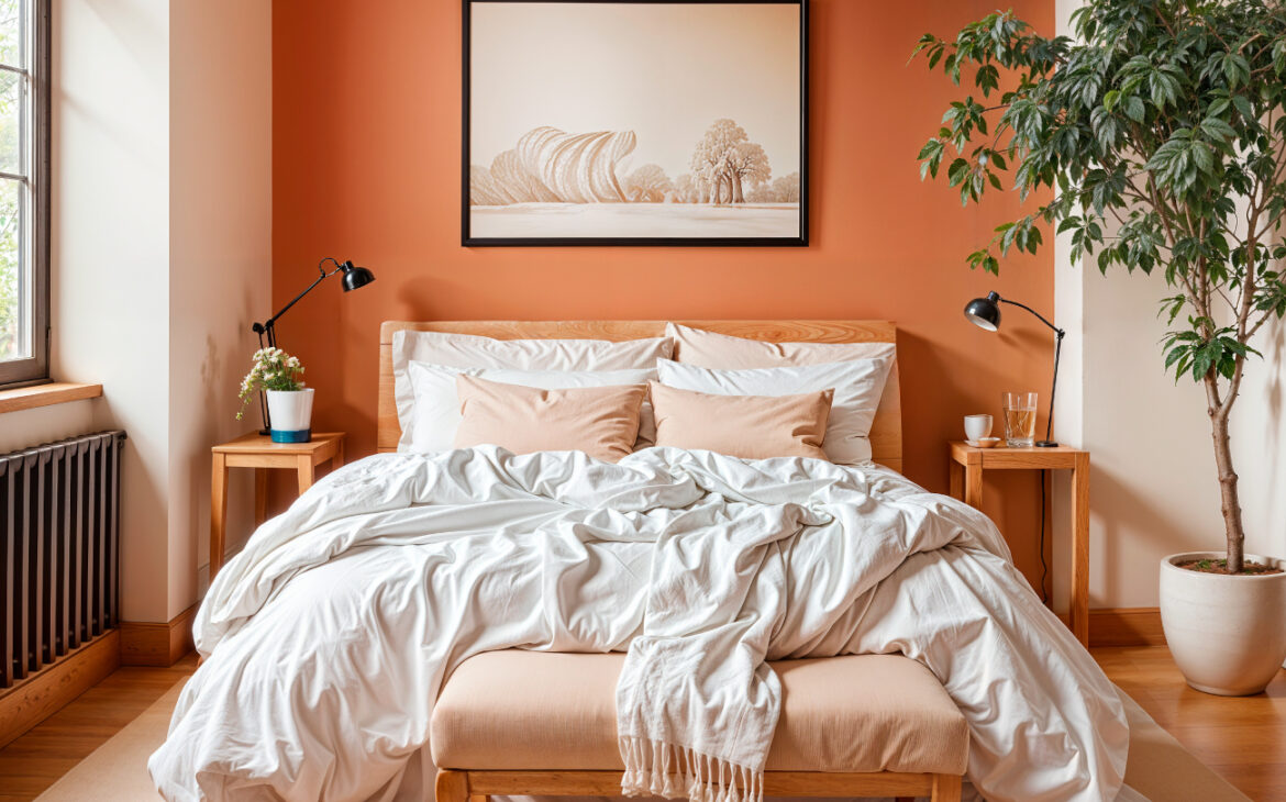 chambre-orange-annees70